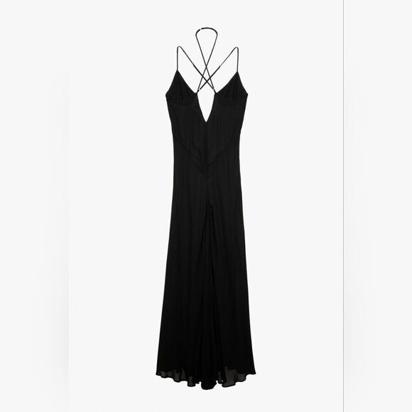 RARE NWT ZARA LONG SLIP DRESS X STEFANO PILATI & Giselle bundchen vs supermodel - Picture 4 of 5